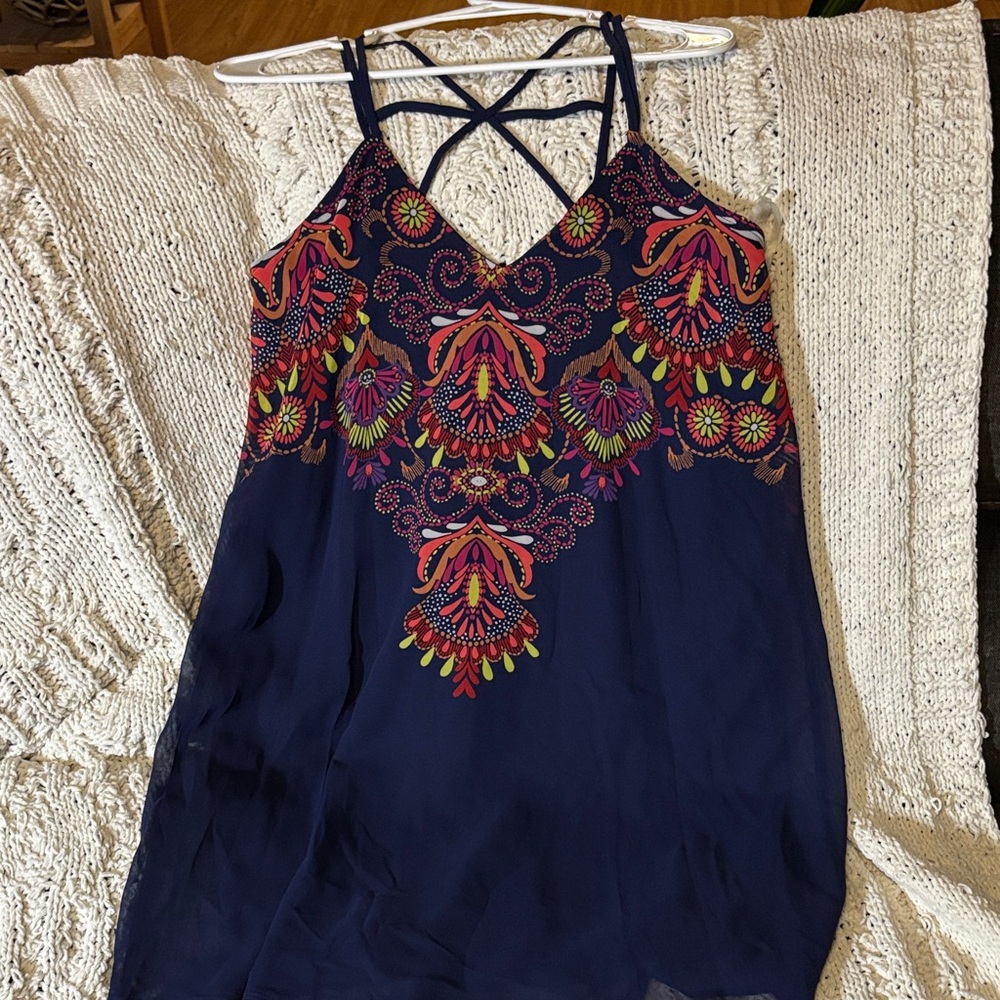 Sequin Hearts Vibrant Patterned Mini Dress